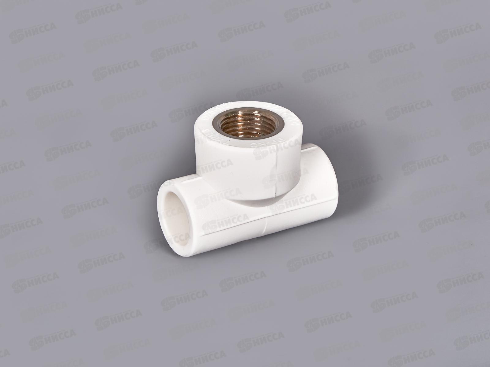 Тройник PP-R с вн.рез.  белый 20x1/2&quot Jakko *10/80