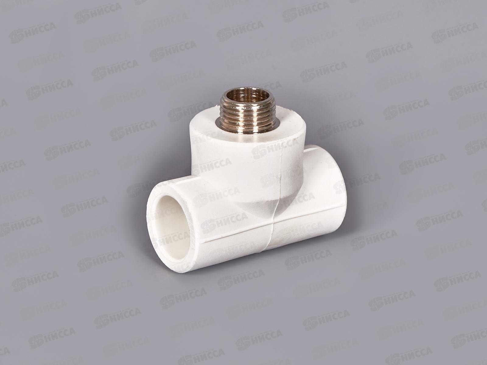 Тройник PP-R с нар.рез.  белый 25x1/2&quot Jakko *10/80