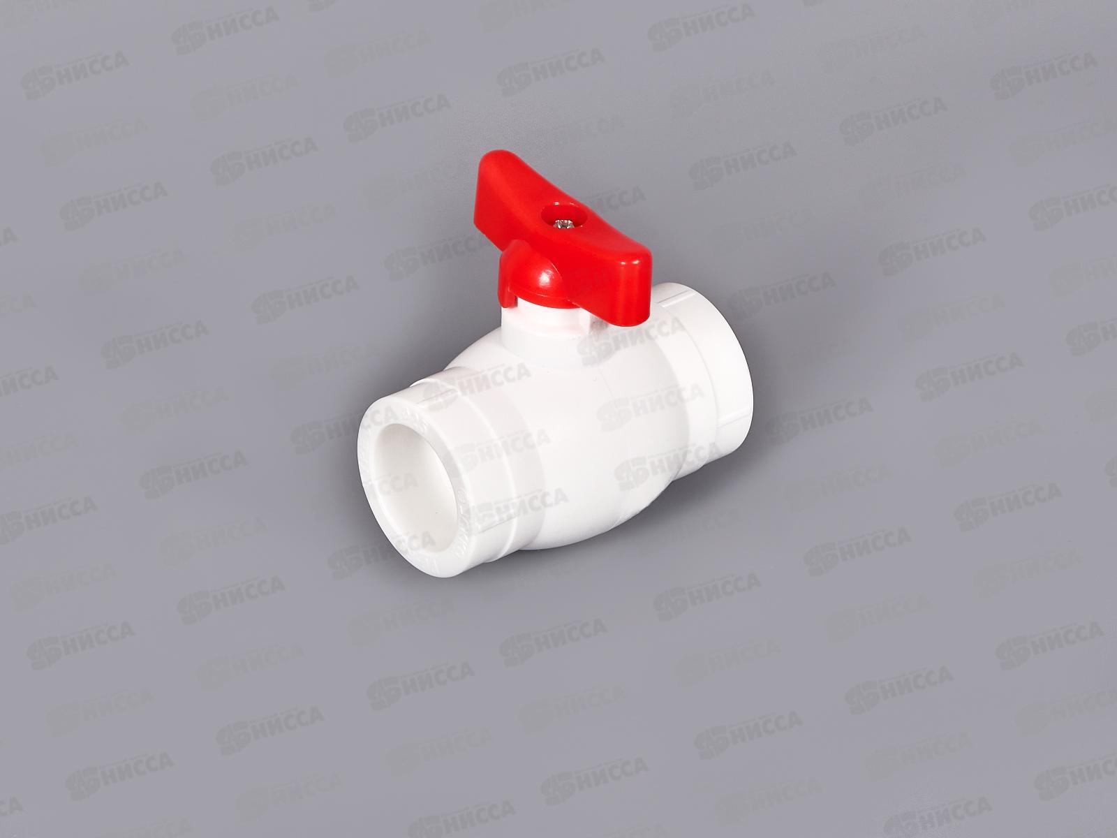 Кран шар. PP-R мини  25 белый, Jakko *10/100