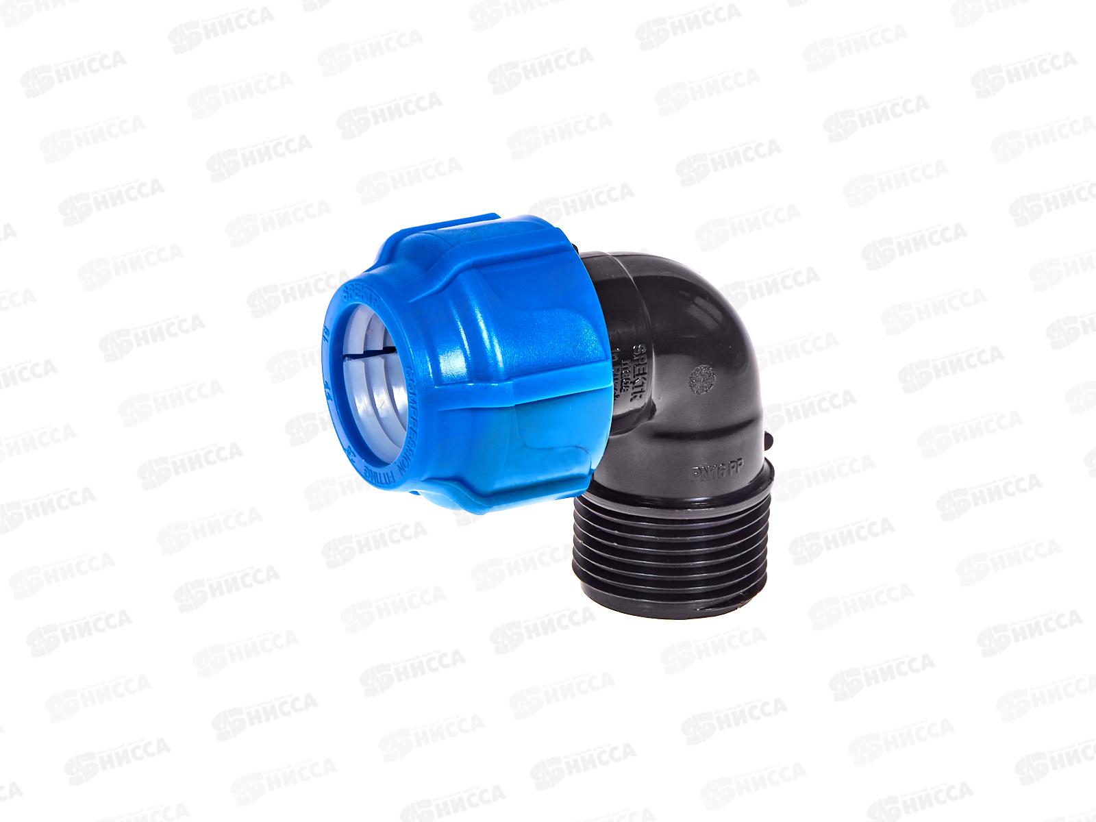 Отвод компрес. с наружней резьбой  25x1&quot Jakko *30/360