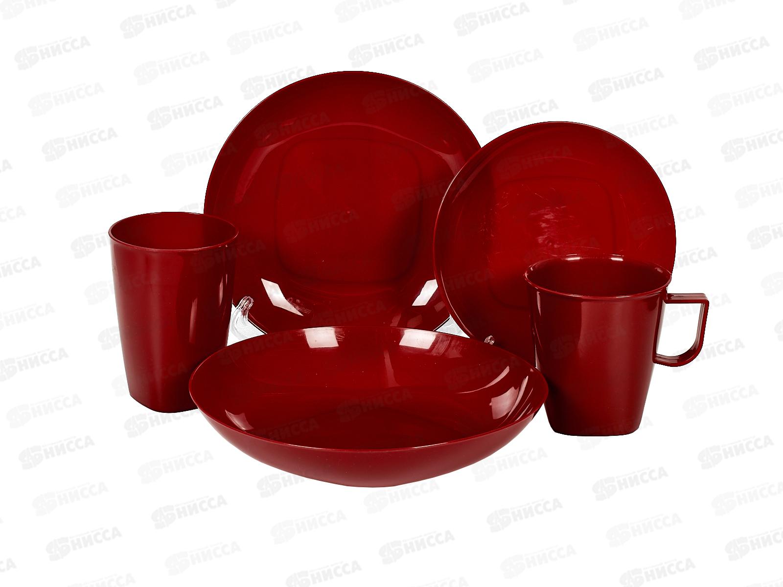 Набор дачный 1 персона рубин сетка  *32  ИНТ