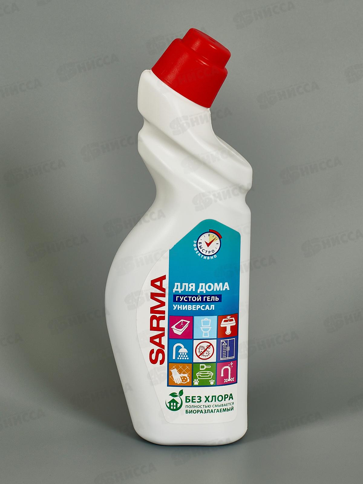 Сарма ср-во д/сантехники гель Без хлора Универсал 750г *18