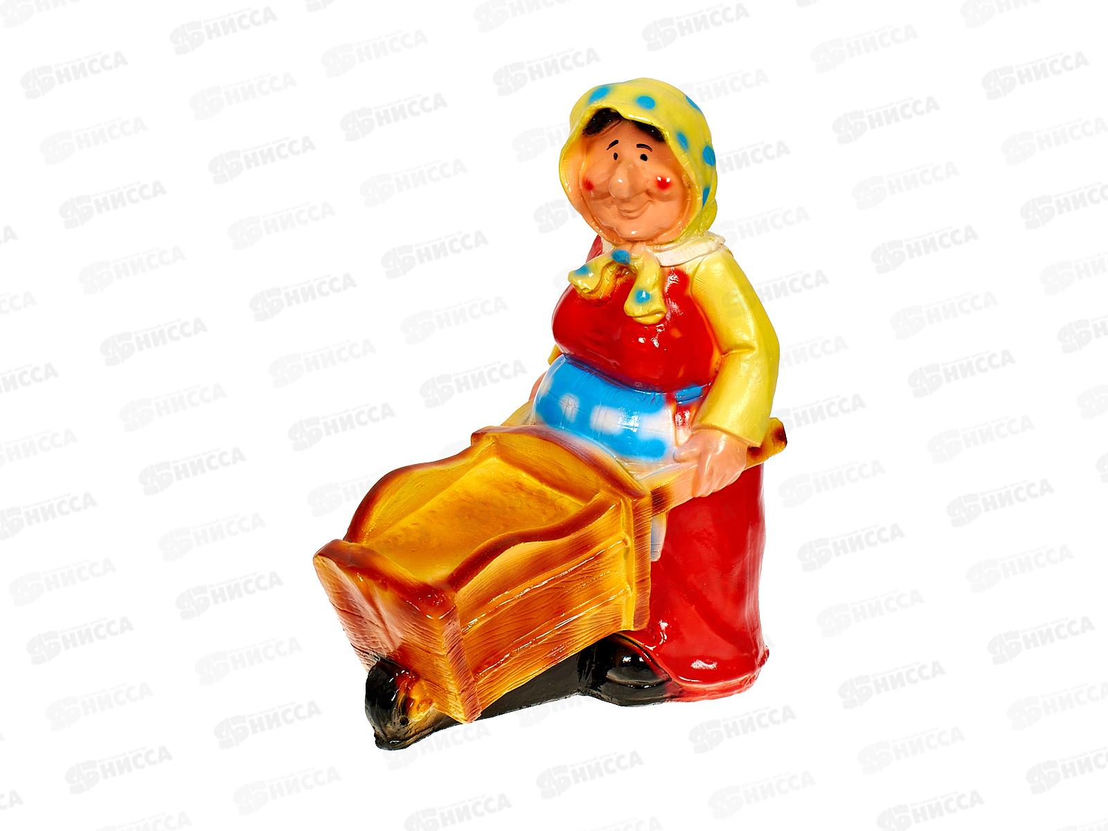 Фигура садовая из гипса &quotБабушка с тачкой&quot (300*230мм) арт.147