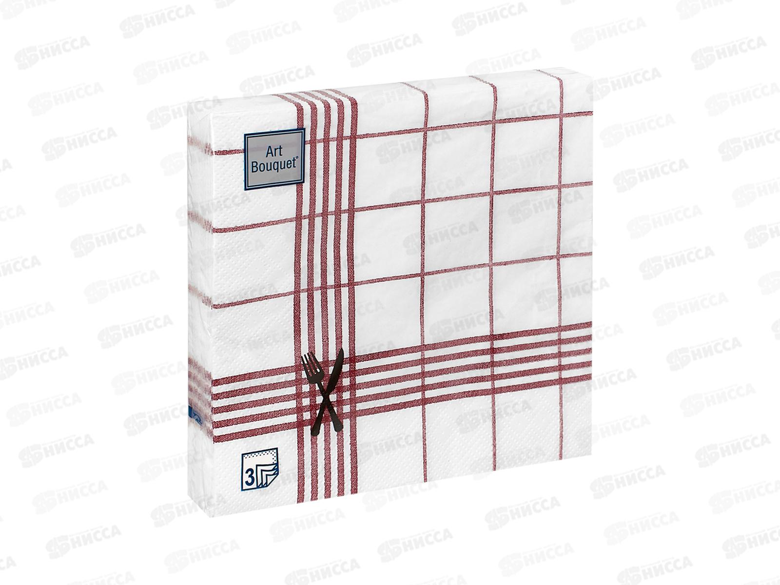 Салфетки 3 слойные 20 листов 33*33 Art Bouquet Столовая скатерть 1 57281*12