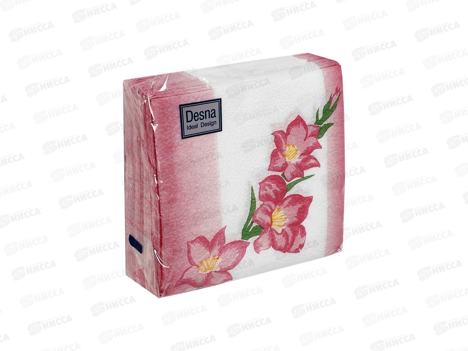 Салфетки 1сл 40л 24*24 Desna Design Гладиолус,57452*32