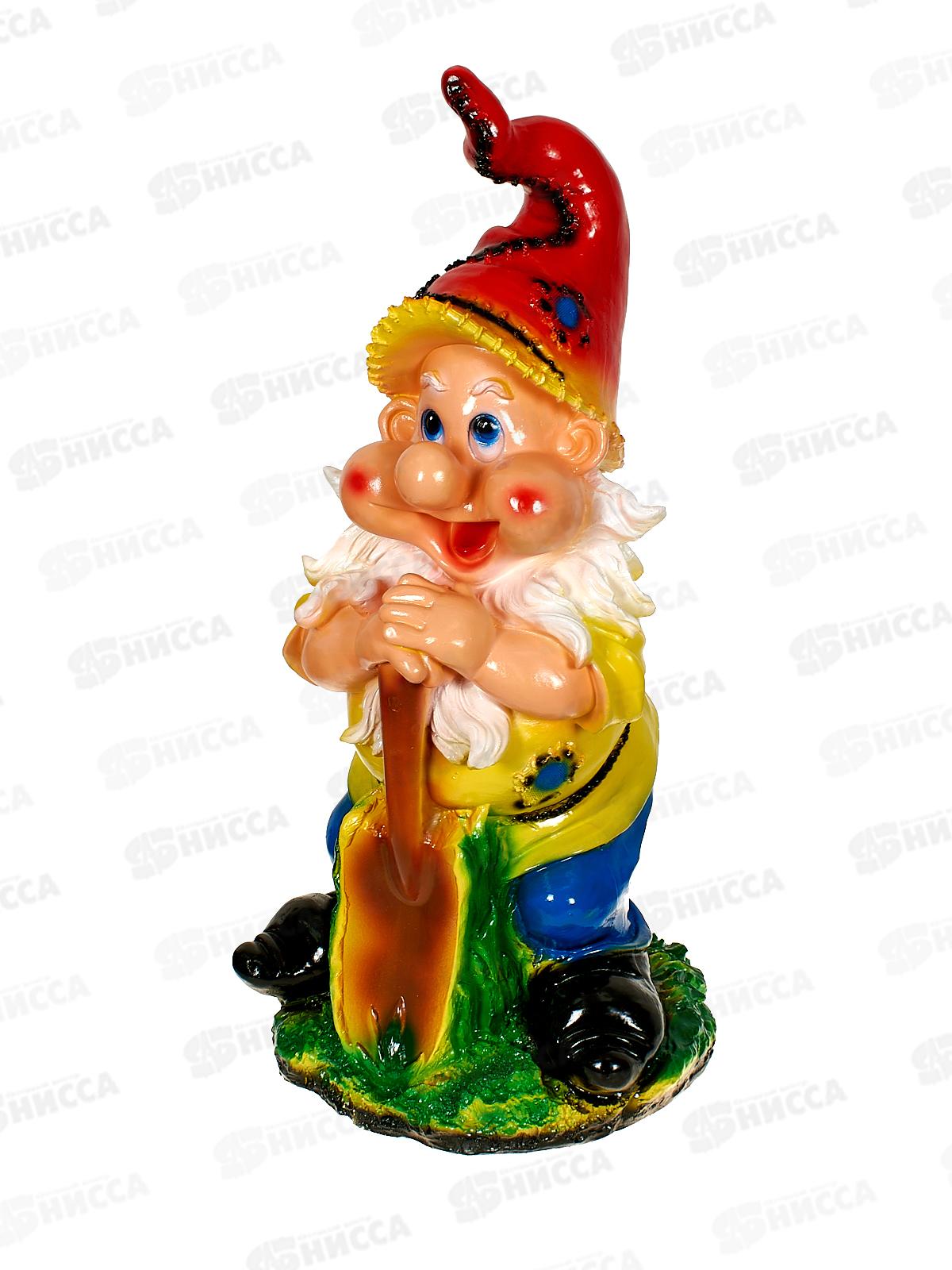 Фигура садовая из гипса &quotГном с лопатой&quot средний (570*270)арт.238