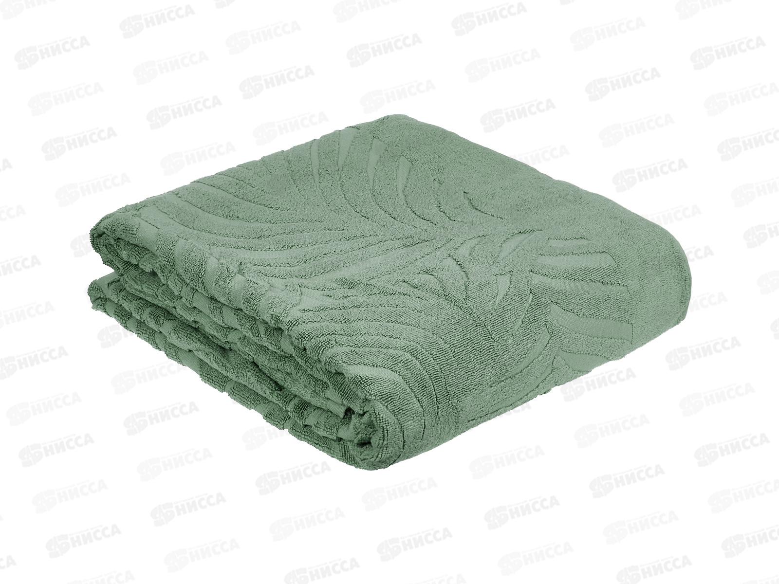 Покрывало махровое декоративное 150*220 Жаккард 04-126 серый