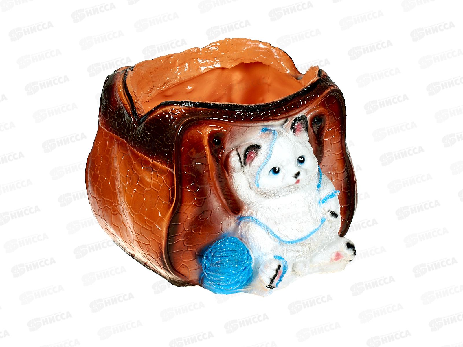 Кашпо &quotКотенок с сумкой&quot (170*200мм) арт.109