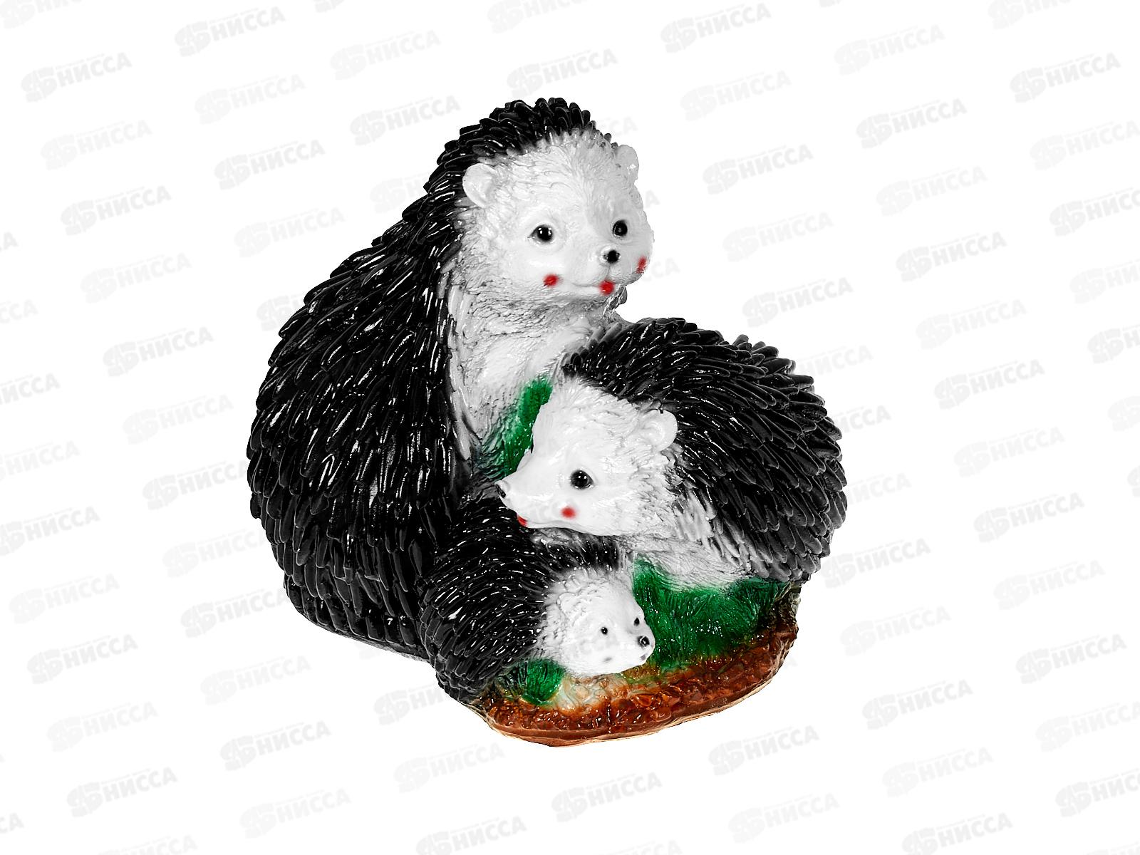 Фигура садовая из гипса &quotТри Ежа&quot (200*210мм) арт.144