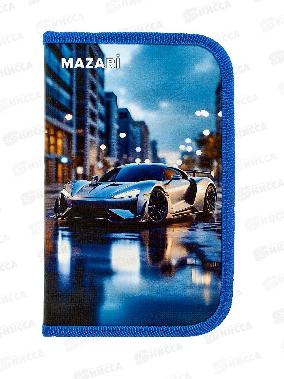 Пенал MAZARI 1-секц. Машина 190*115мм откид. планка М-17200 *35