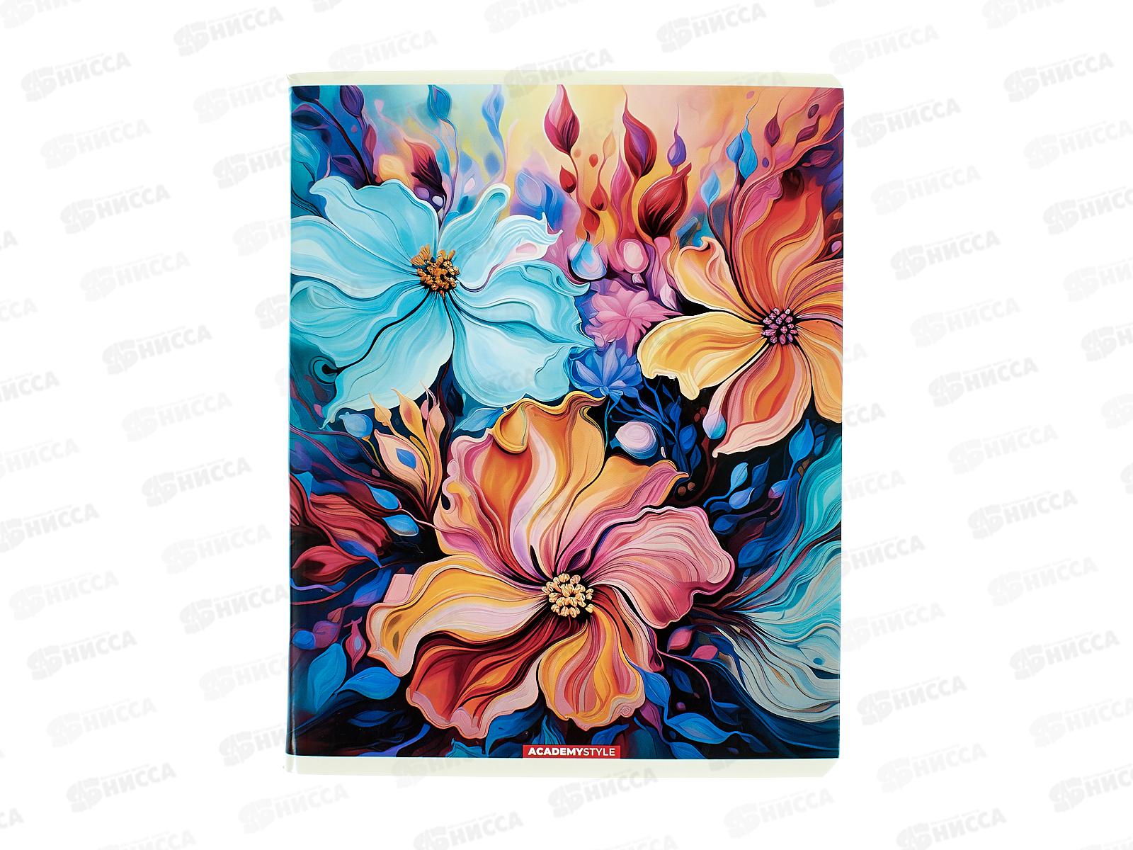 Тетрадь 96л кл. АКАД Яркие цветы EAC-15172/5  *10/60