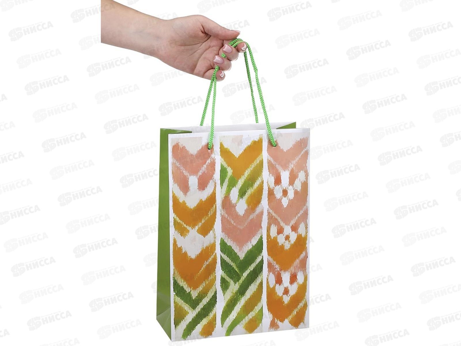 Пакет подарочный MI 22х31х10см Узоры ПКП-9157 *12