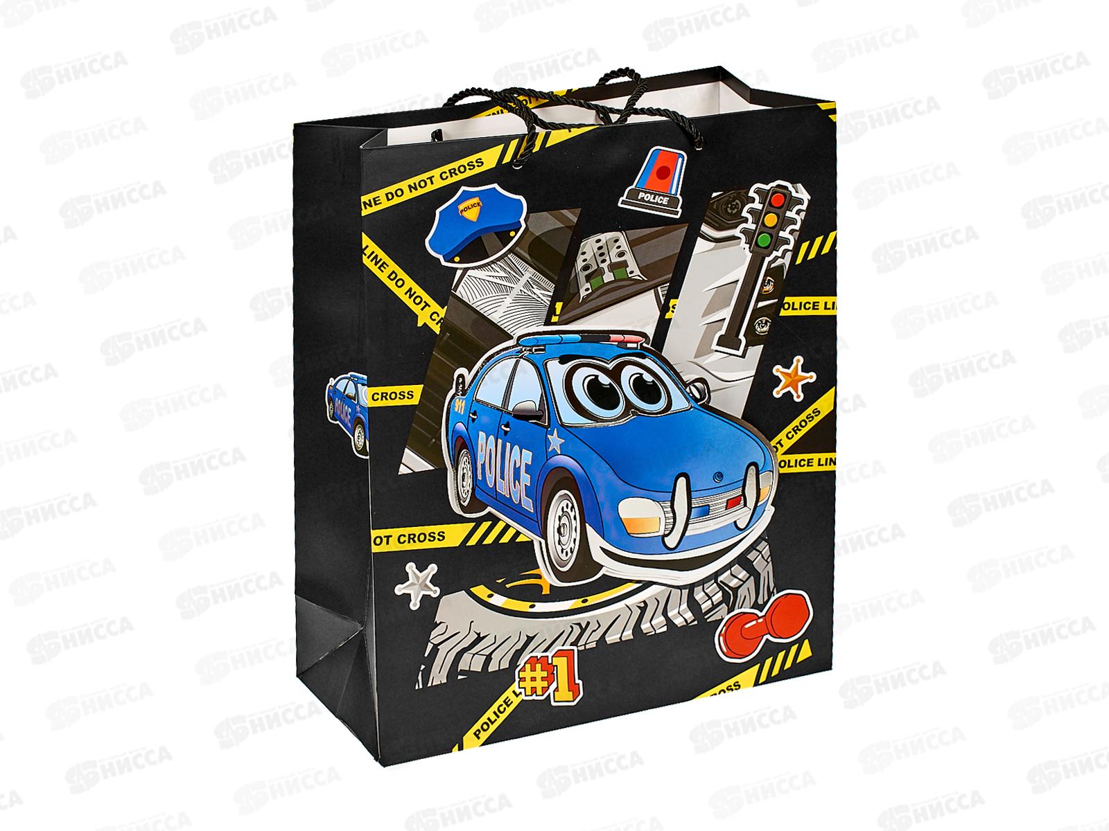 Пакет подарочный MI 26х32х10см Веселая машинка, ПКП-9236  *12