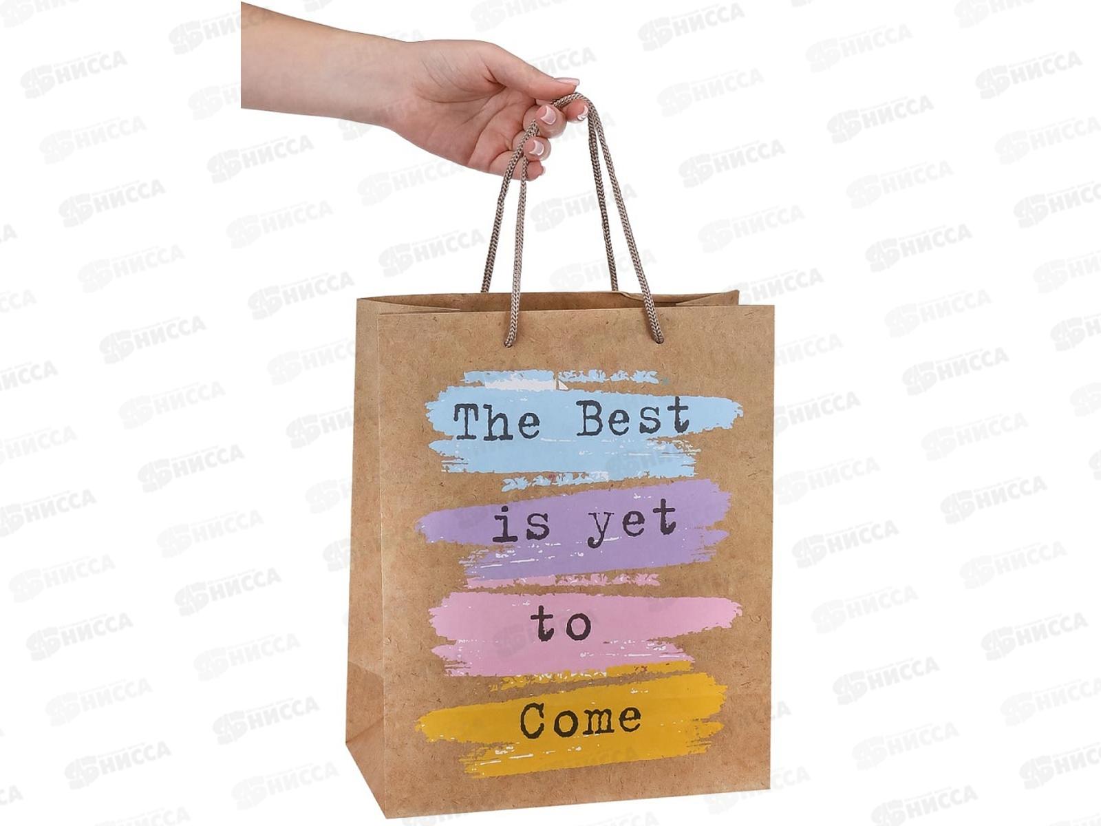 Пакет подарочный MI 26,4х32,7х13,6см Мазки, ПКП-9146  *12