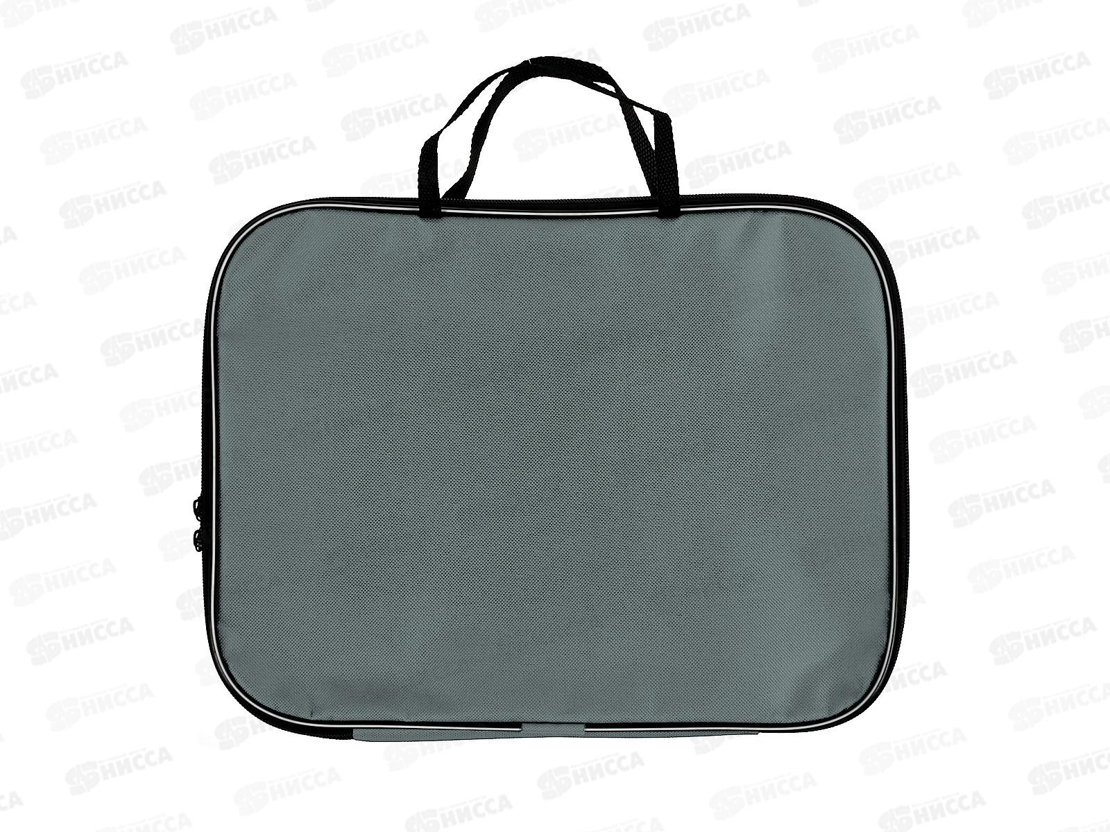 Папка-планшет BEIFA А4, с ручками серая ткань полиэстер  А4-101 *5