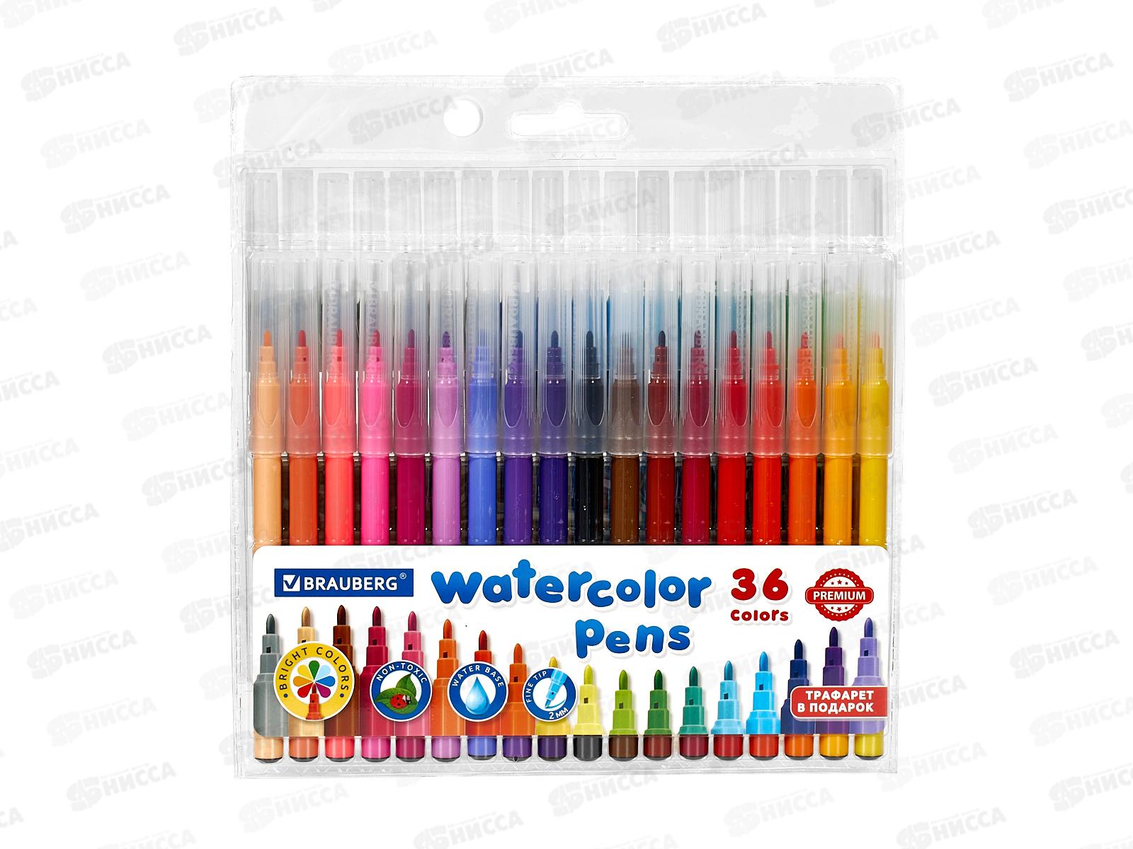 Фломастеры 36цв. BRAU классические premium,152505 *12