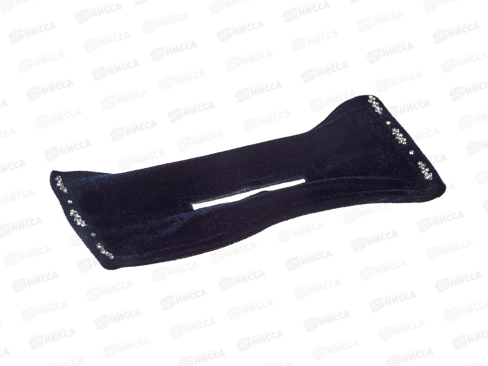 Твистер д/волос бархат широкий со страз 25см №5507