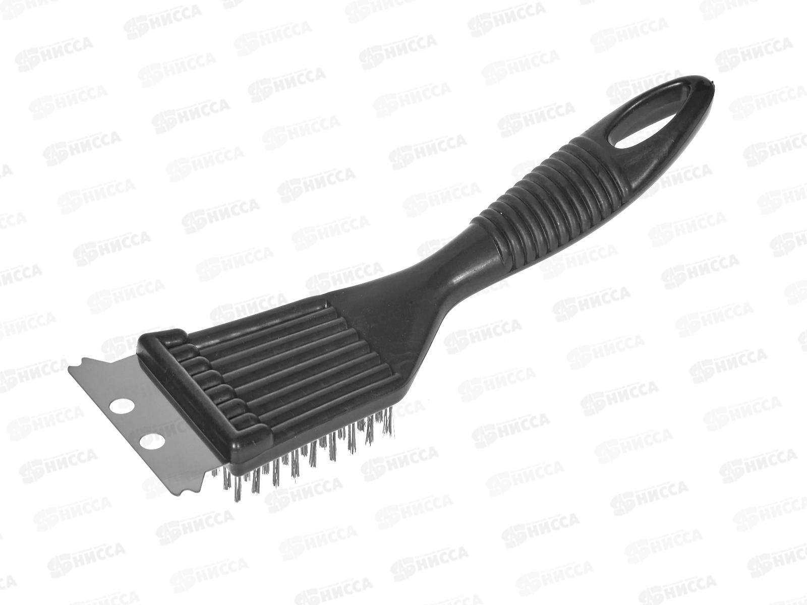 Щетка для чистки гриля 20см со скребком 666006 *144