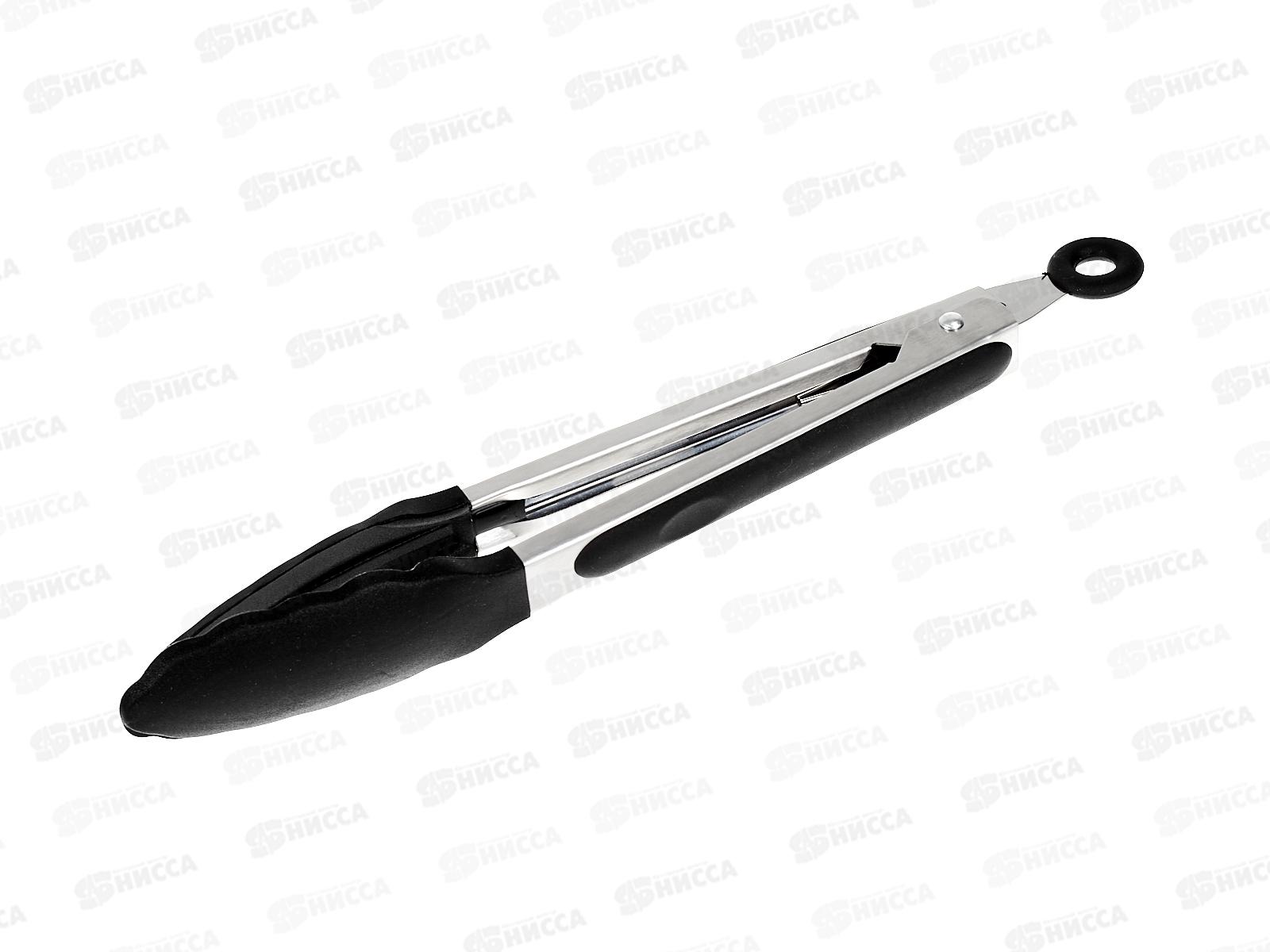 Щипцы кухонные силикон нерж сталь 30см 12512 *24