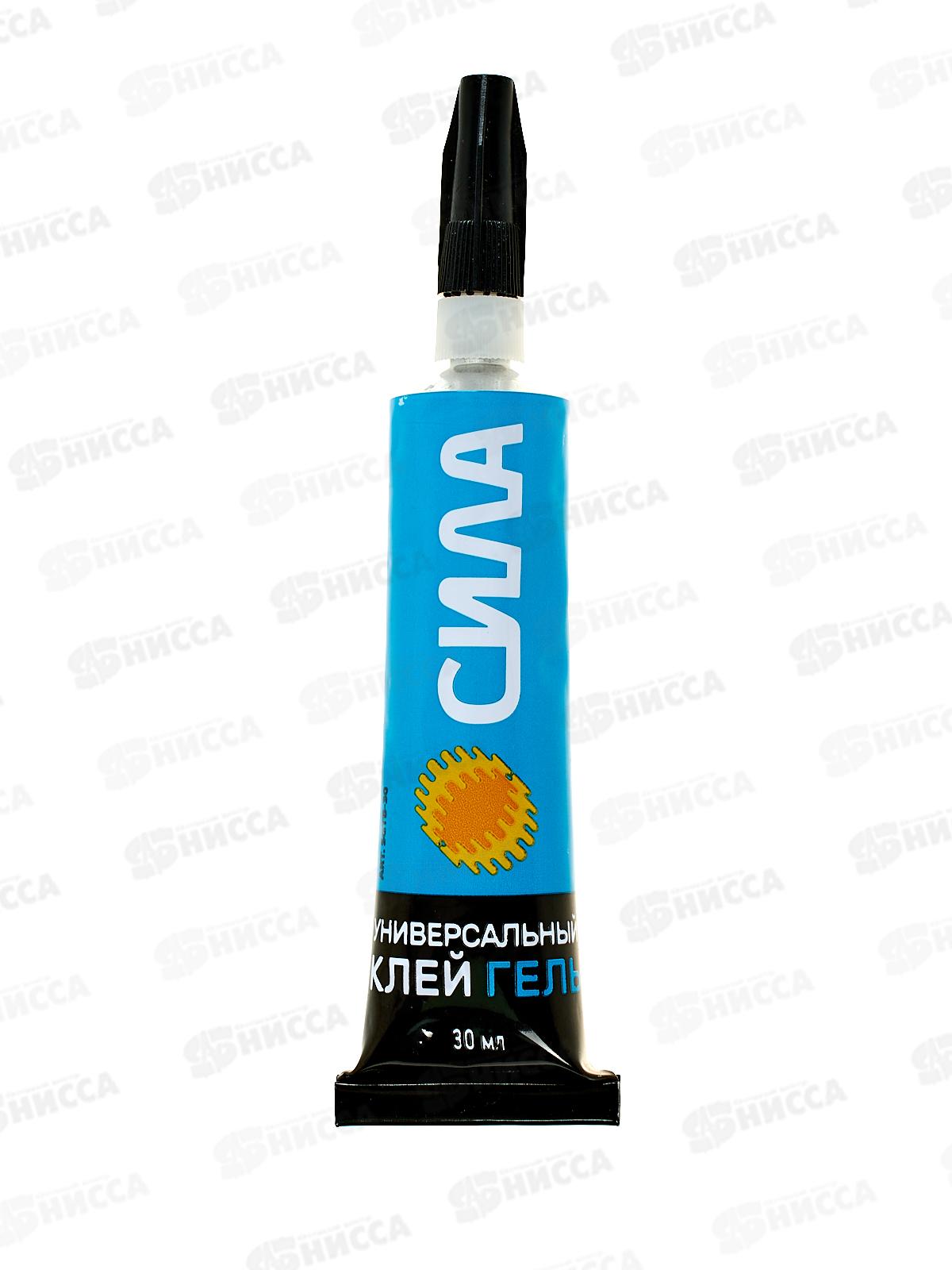 Клей СИЛА гель универсальный 30мл прозрачный, в/т, SGTB-30 *12/288