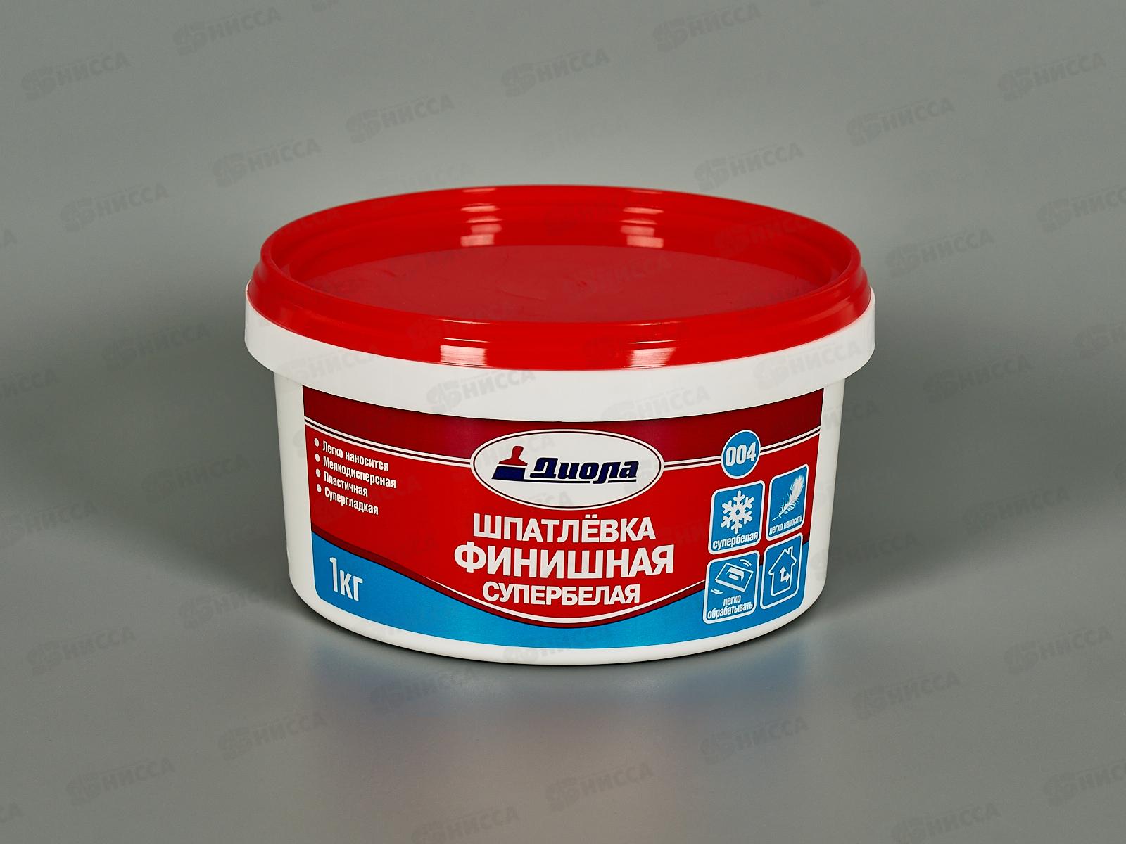 Шпатлевка финишная супербелая Д-004 1,0кг *1/12