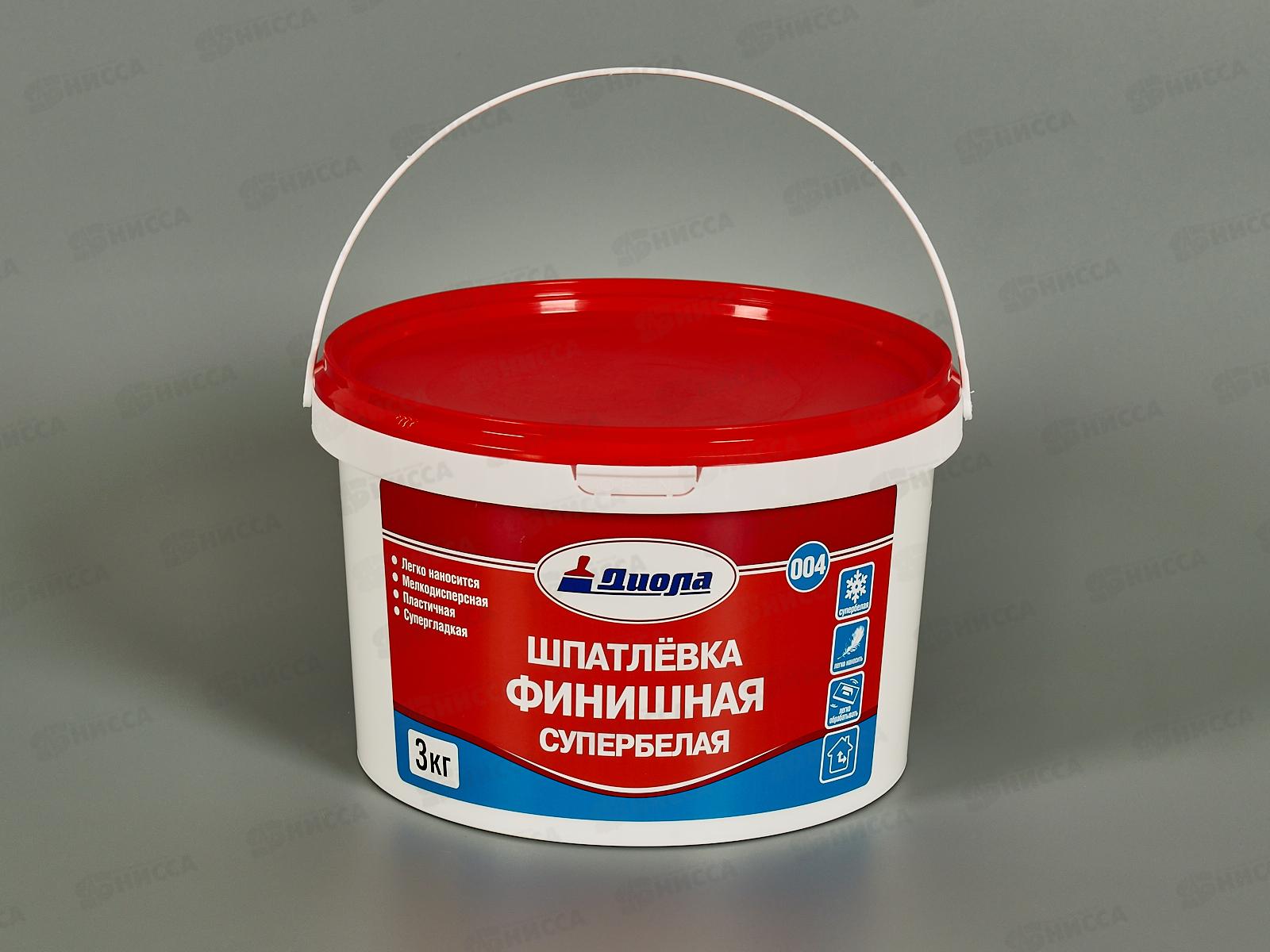 Шпатлевка финишная супербелая Д-004 3,0кг *1/8