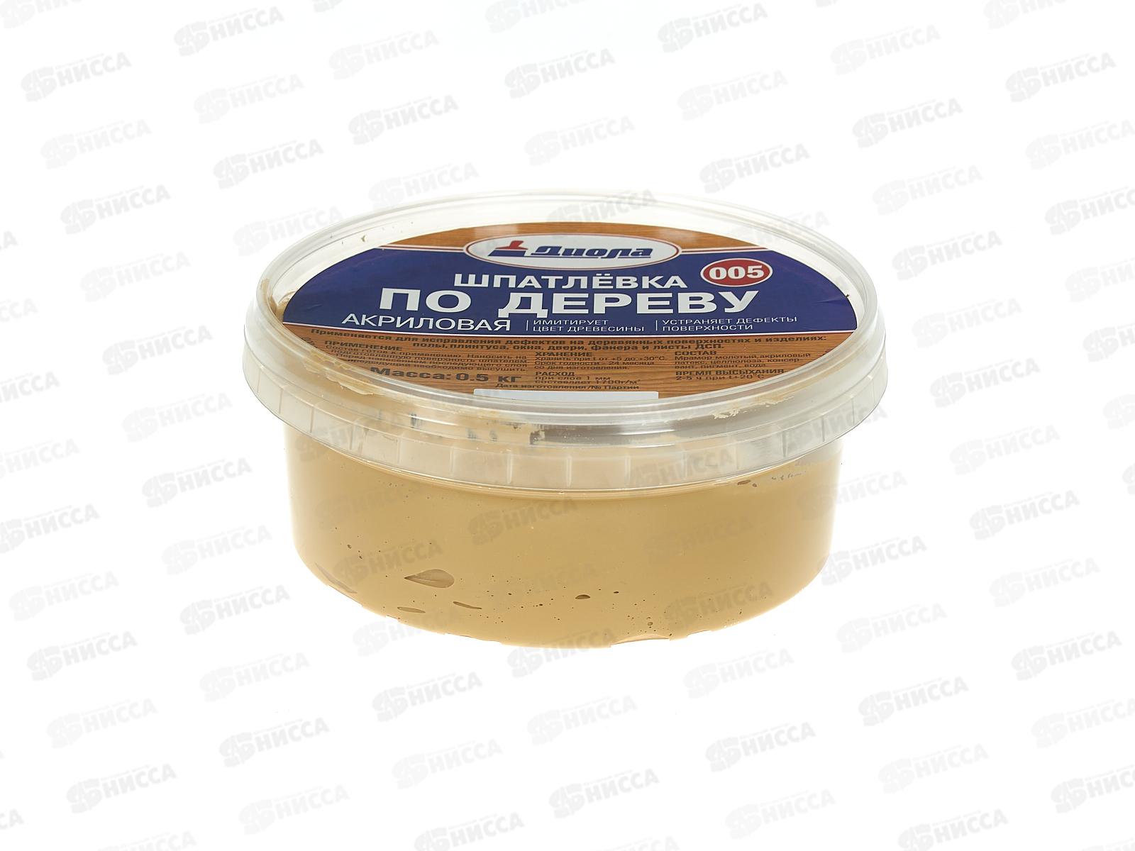 Шпатлевка по дереву акриловая Д-005 Сосна 0,5кг *1/6