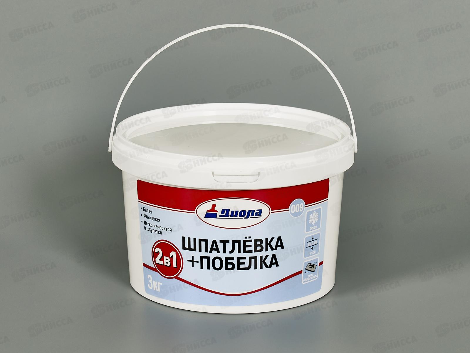 Шпатлевка+побелка 2в1 Д-009 3,0кг *1/8