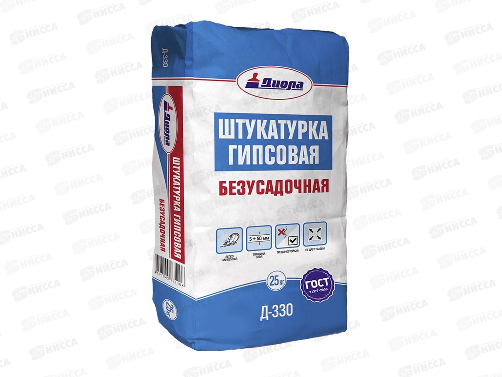 Штукатурка гипсовая Д-330 25кг