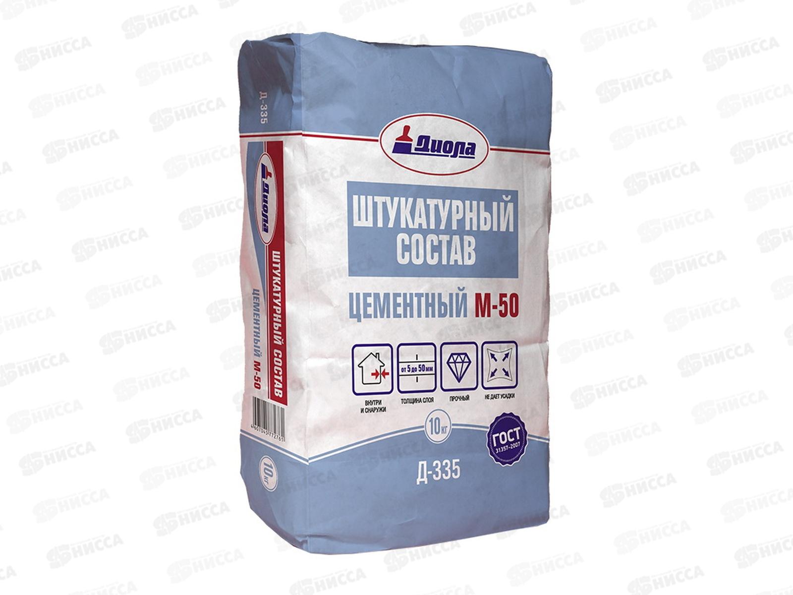 Штукатурка состав цементный Д-335 10кг