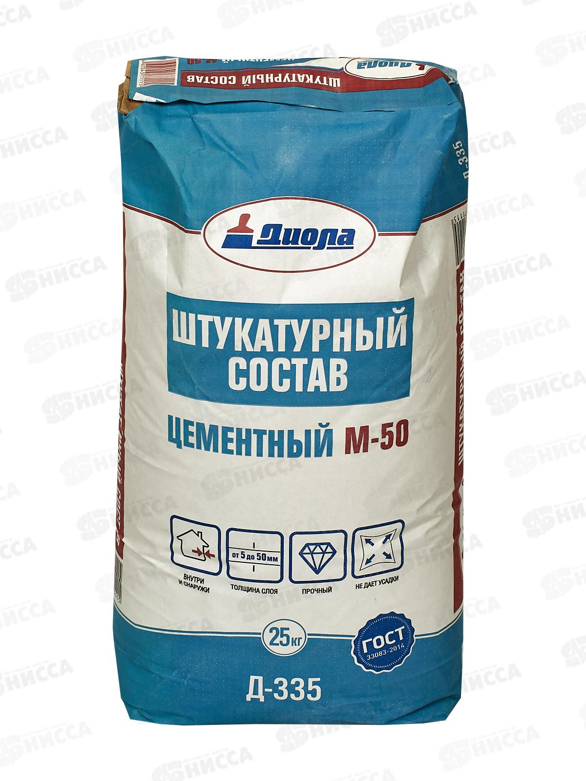 Штукатурка состав цементный Д-335 25кг