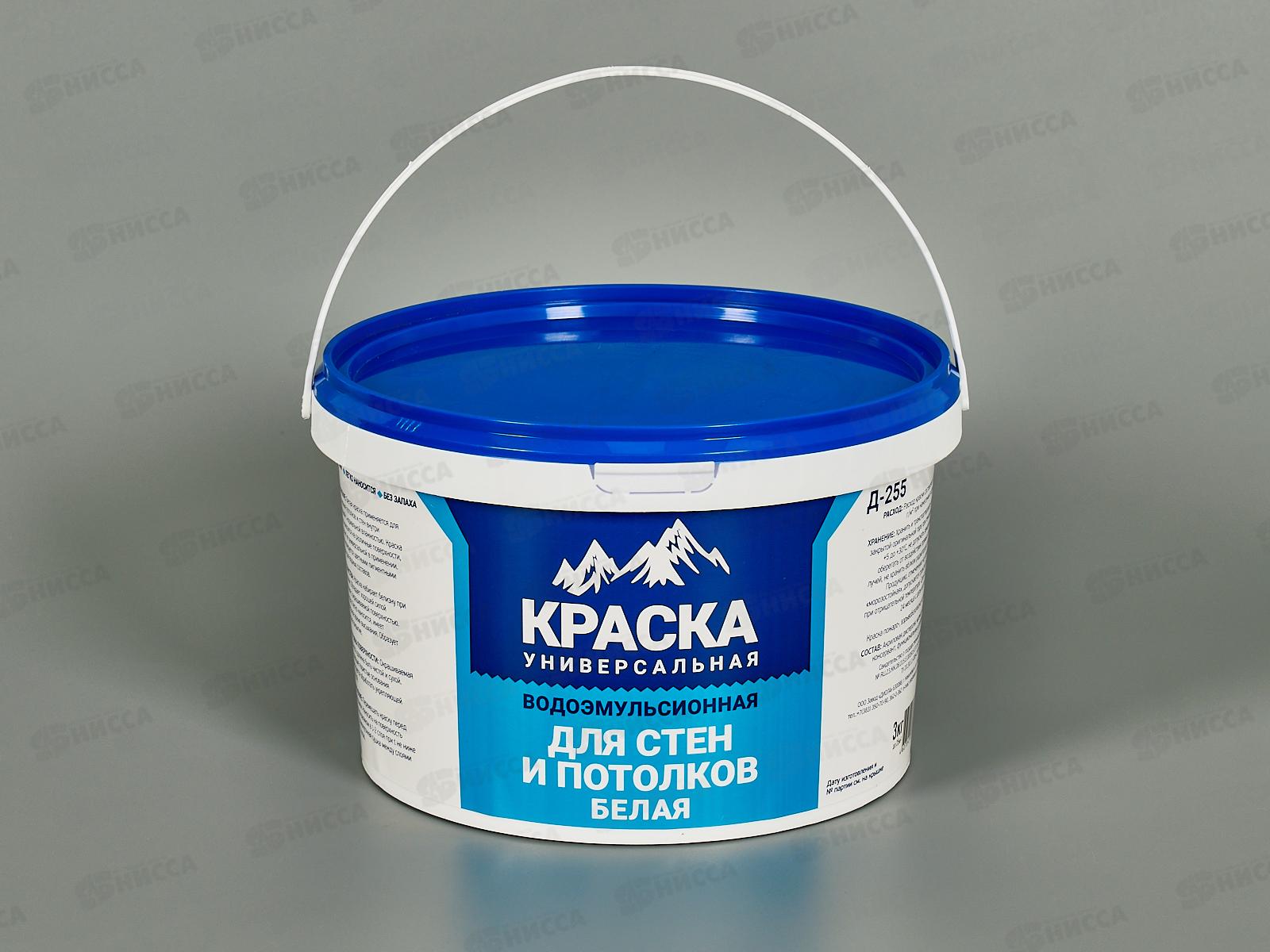 Краска в/э Универсальная Д-255 3,0кг *1/8