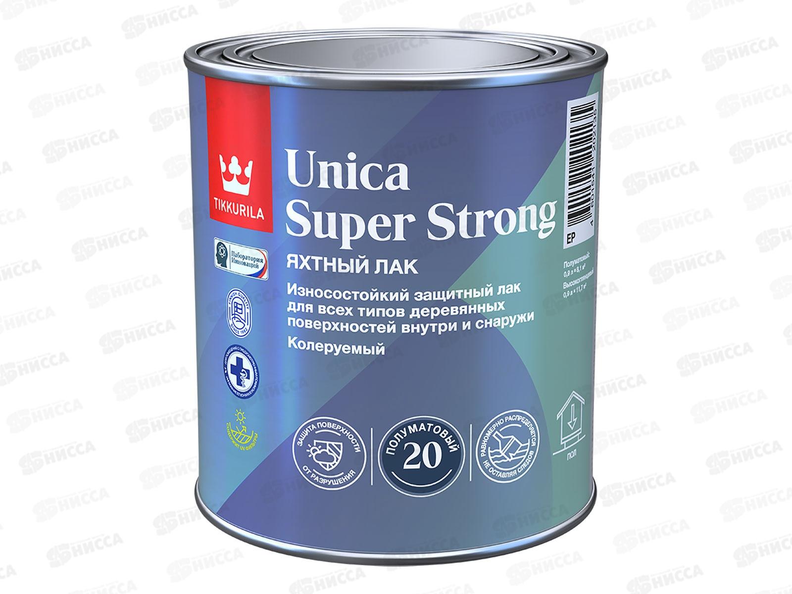 Лак универсальный Unica Super Strong EP п/мат 0,9л