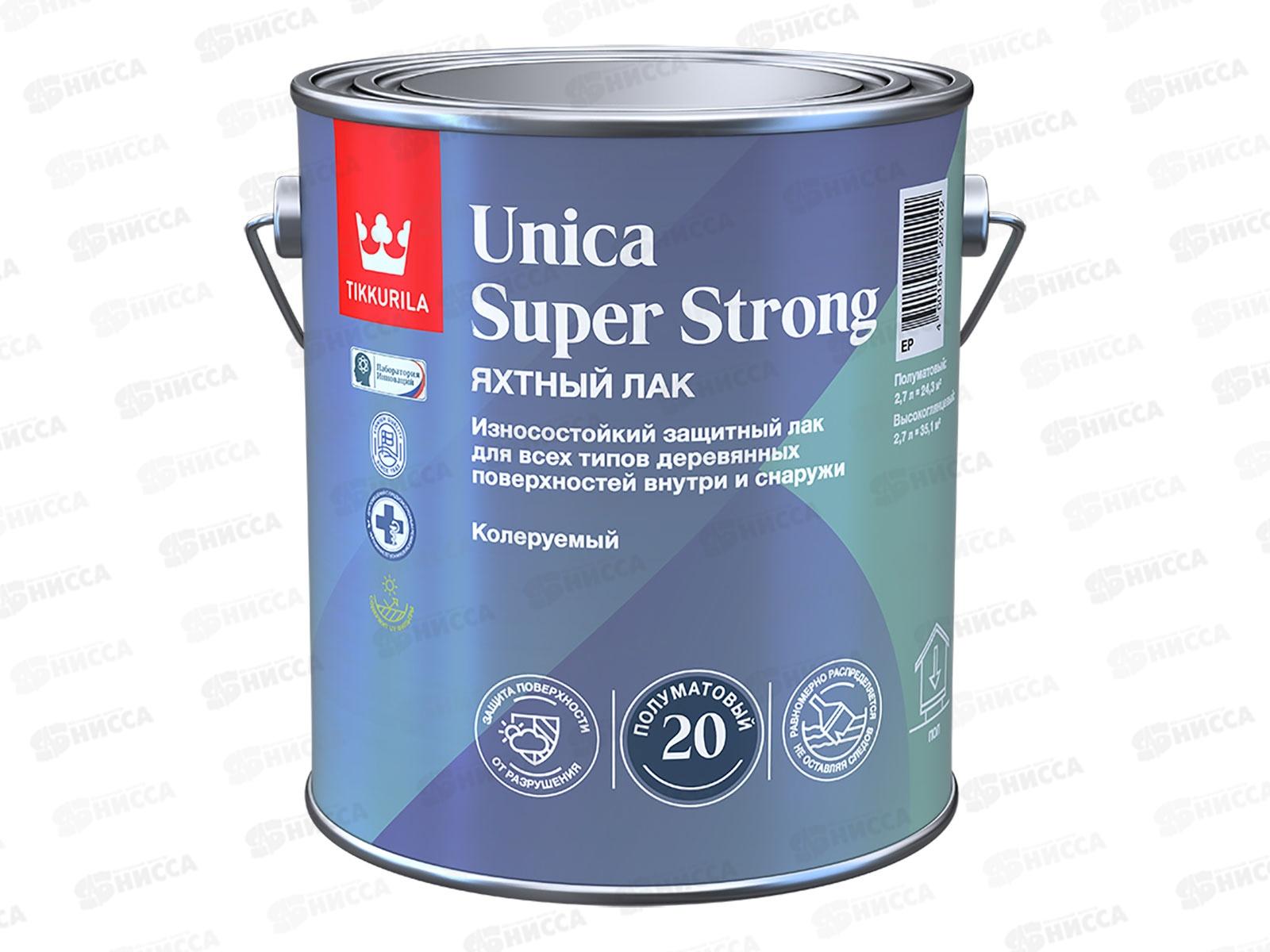 Лак универсальный Unica Super Strong EP п/мат 2,7л