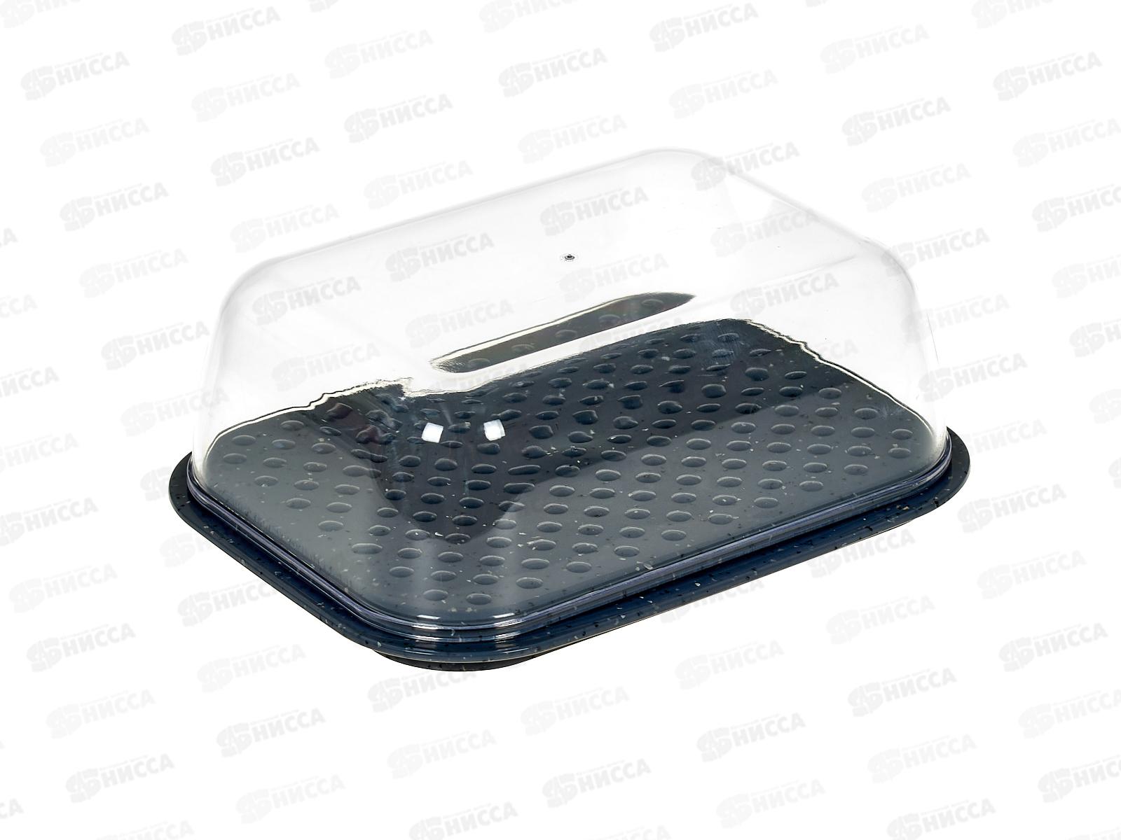 Масленка 2-х стор 145*110*54мм темный камень РТ909612026 *12