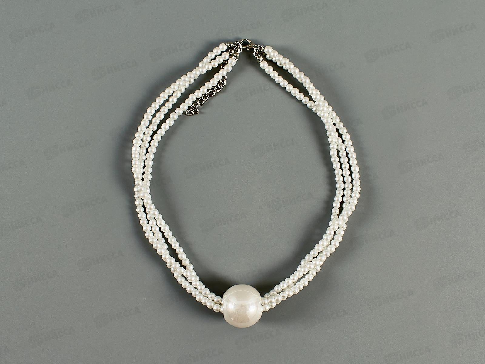 Бусы "Уникальность" шар 40см белый 10203574