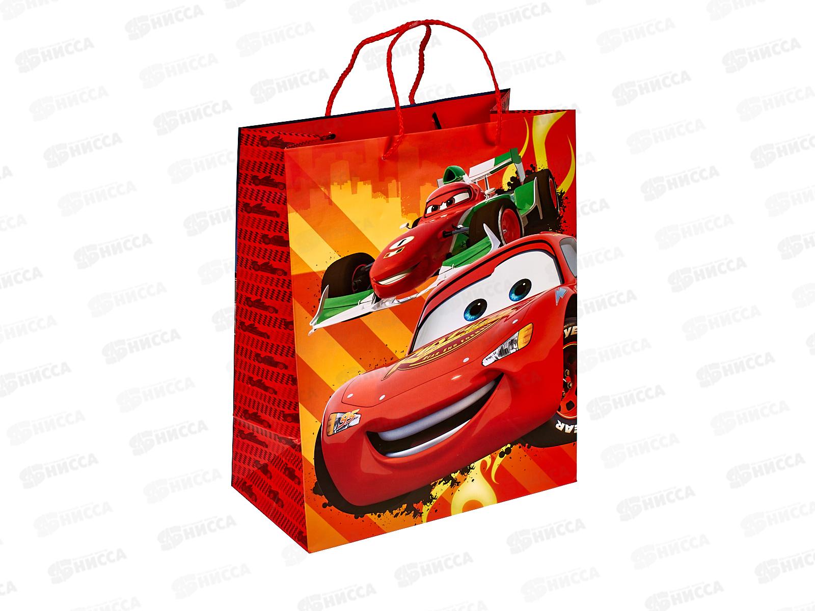 Пакет подарочный 26х33х10см l Матовый Тачки, PL-109943-С, 392951 *12