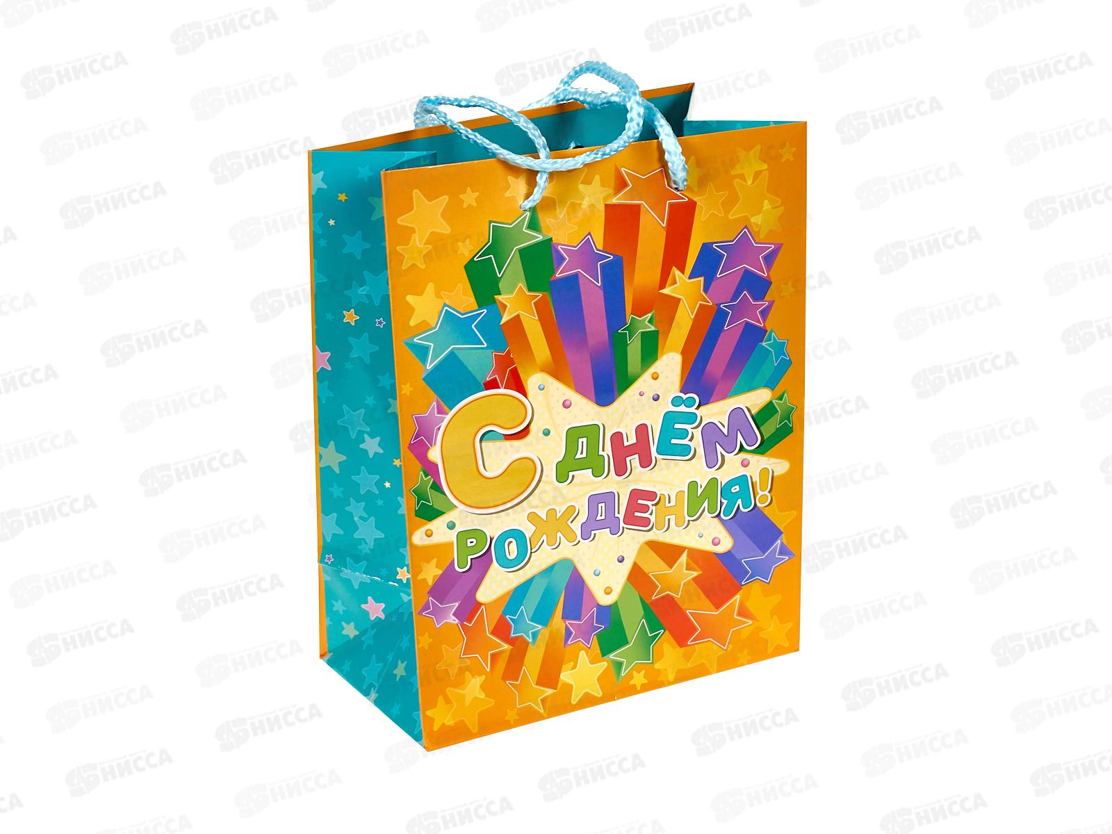 Пакет подарочный 18х22,7х10см m Глянцевый, PM-90415-НВ2 *12