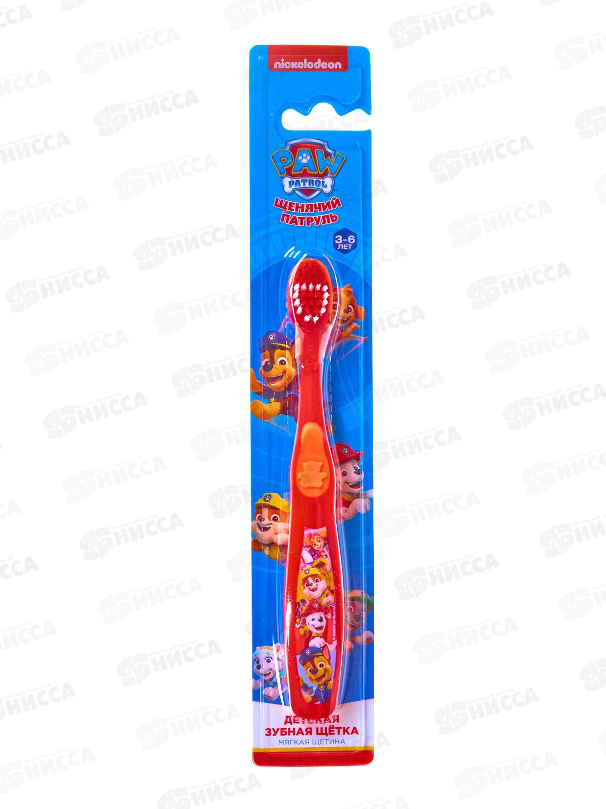 Зубная щетка УМКА MASTER DENT фигурная для детей Щенячий Патруль, красная, 121308-SD *12