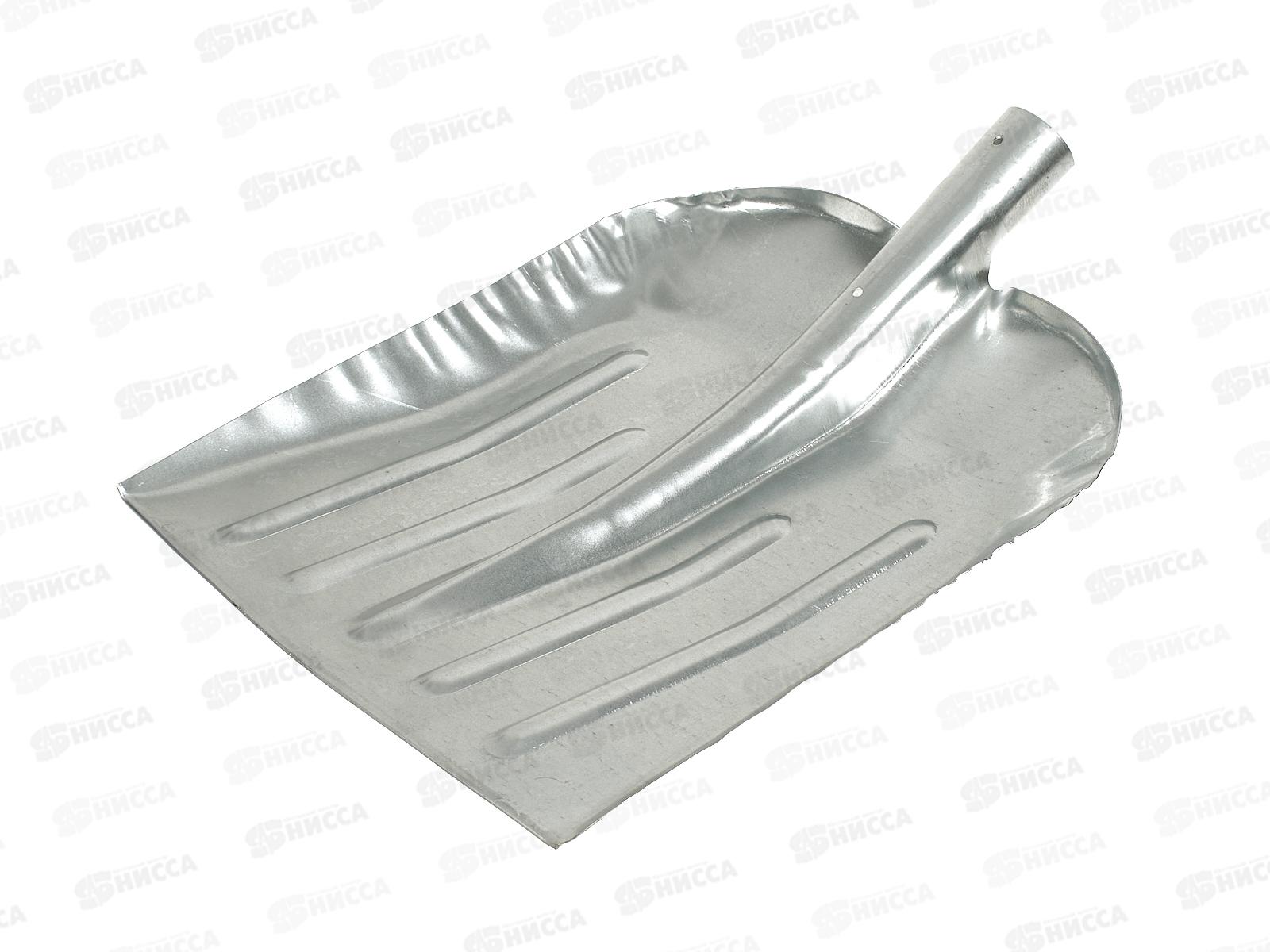 Лопата уборочная 330*365мм, оцинков S=1мм, ЛУ б/ч  *10