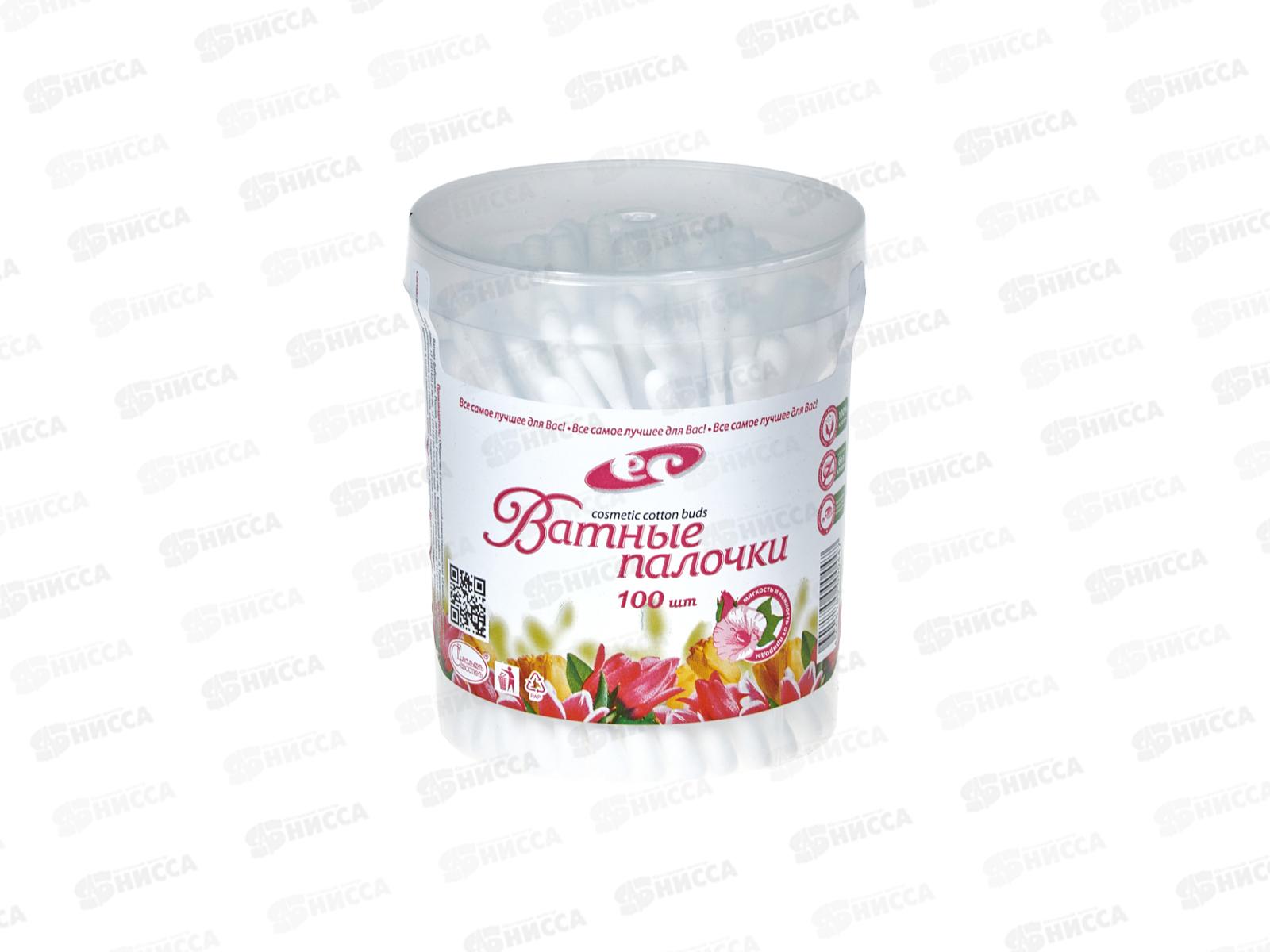 Ватные палочки №100 (банка) белые *60