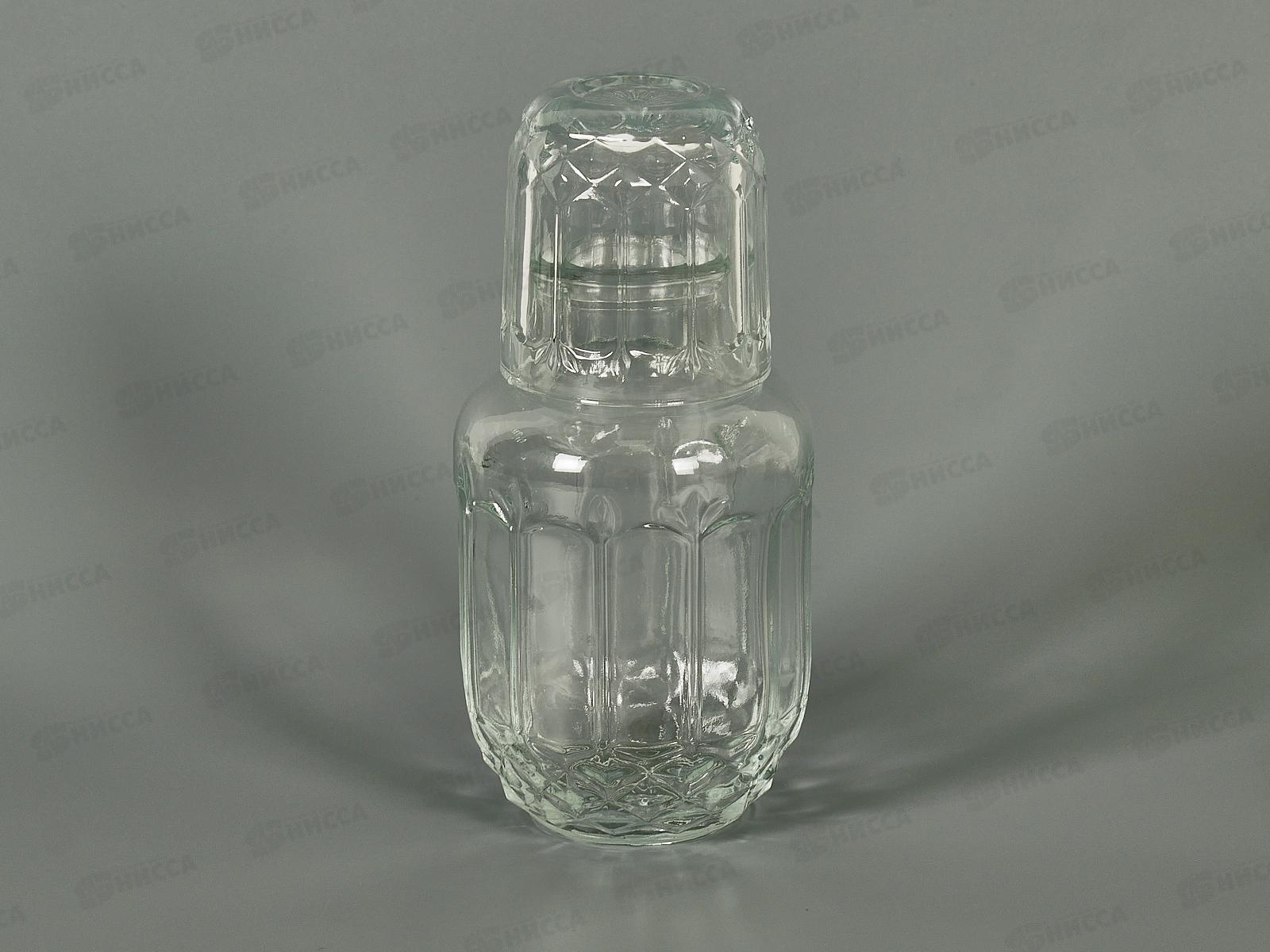 Графин со стаканом, набор 2пр. 550мл/160мл (стекло) 9940028  *36