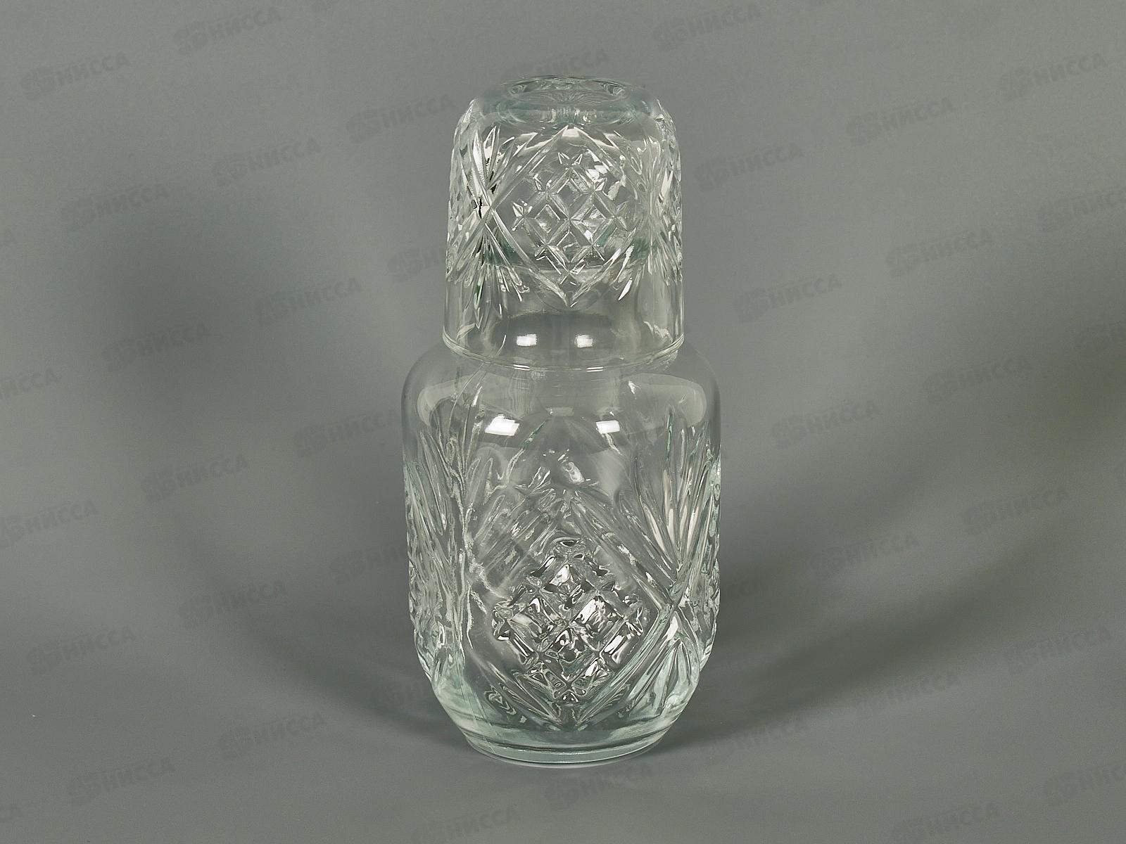 Графин со стаканом, набор 2пр. 570мл/160мл (стекло) 9940029  *36