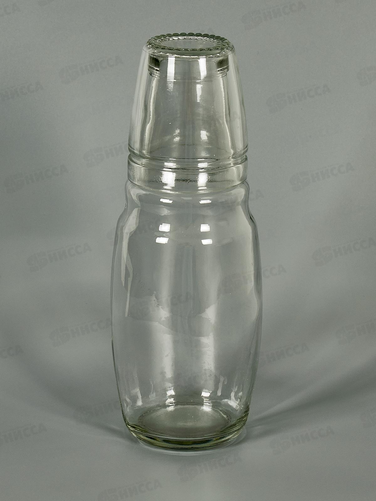 Графин со стаканом, набор 2пр. 1100мл/250мл (стекло) 9940031  *12