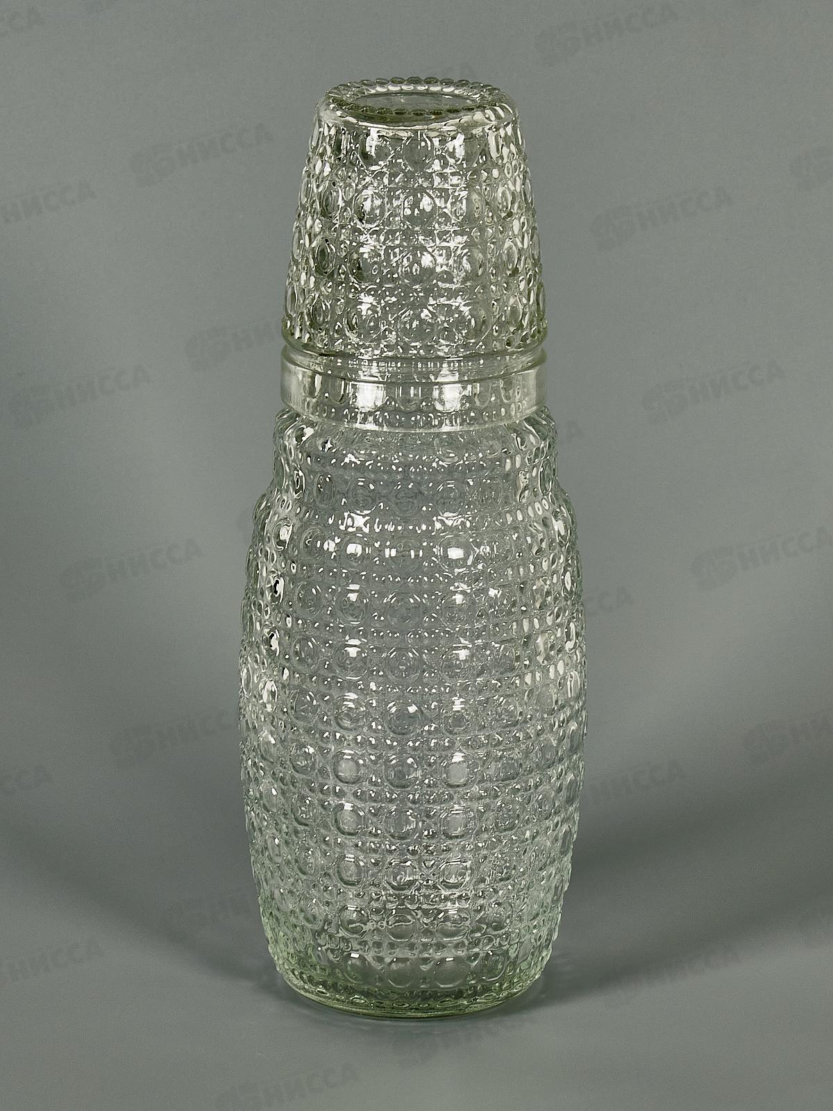 Графин со стаканом, набор 2пр. 1100мл/250мл (стекло) 9940032  *12