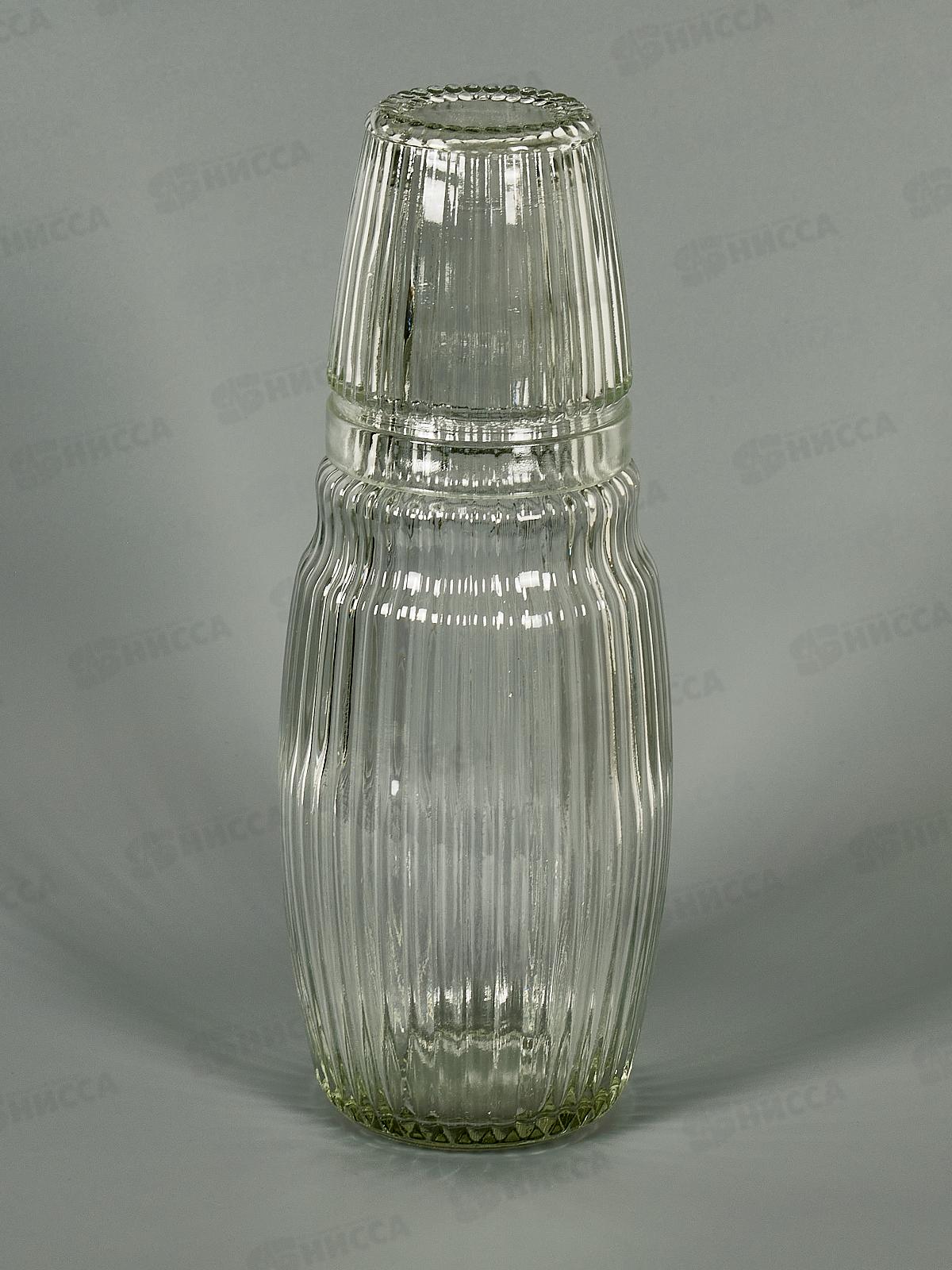 Графин со стаканом, набор 2пр. 1100мл/220мл (стекло) 9940033  *12