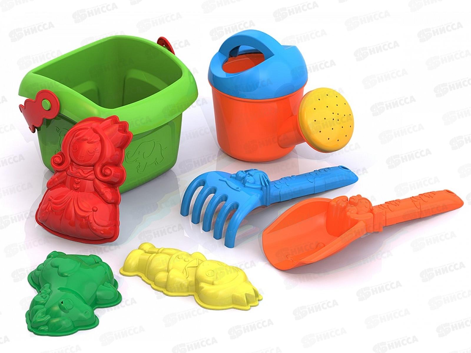 Набор песочный №137, 431863 (ведерко, совочек, грабельки, форм. лейка) *20