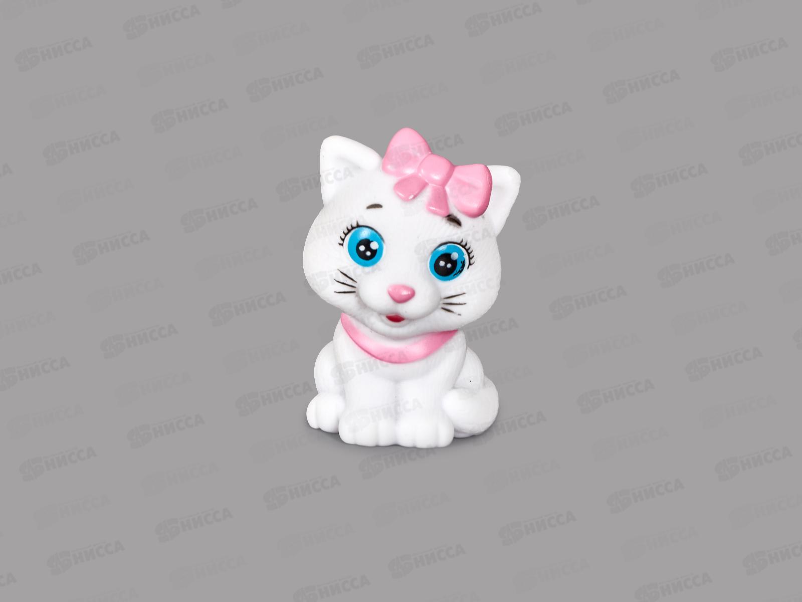 Игрушка пластизоль для ванны Кошечка, YF-CAT-01 в сетке