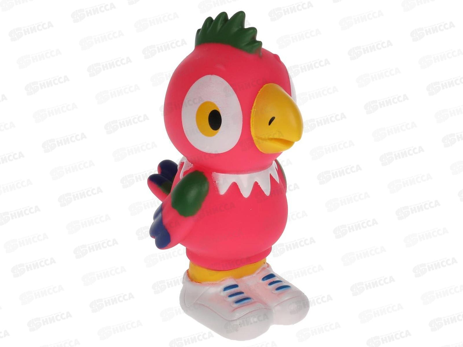 Игрушка пластизоль для ванны Попугай Кеша, YF-13R-LK в сетке