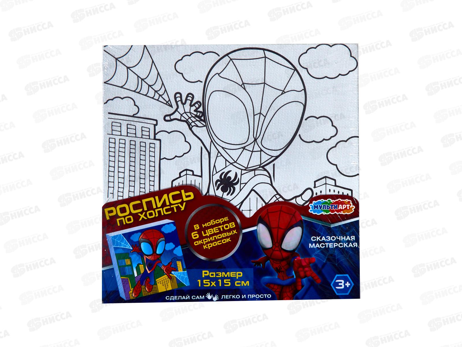Холст по контуру 15х15см Спайди, CANV15X15-123227
